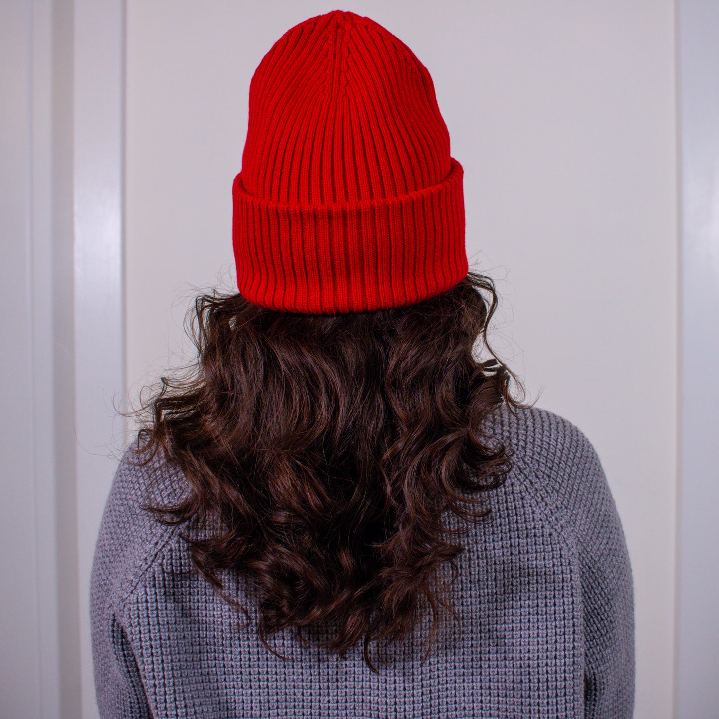 Arc Oversized Rib Merino Beanie